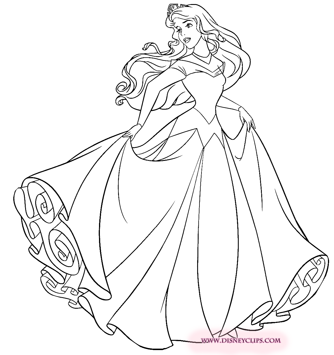 p is for princess coloring pages - photo #49